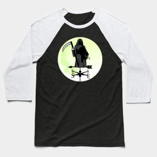 Grim Reaper Moon Weathervane Baseball T-Shirt